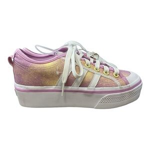 Adidas Nizza Platform 'Bliss Lilac Almost Yellow' Women’s Size 5.5